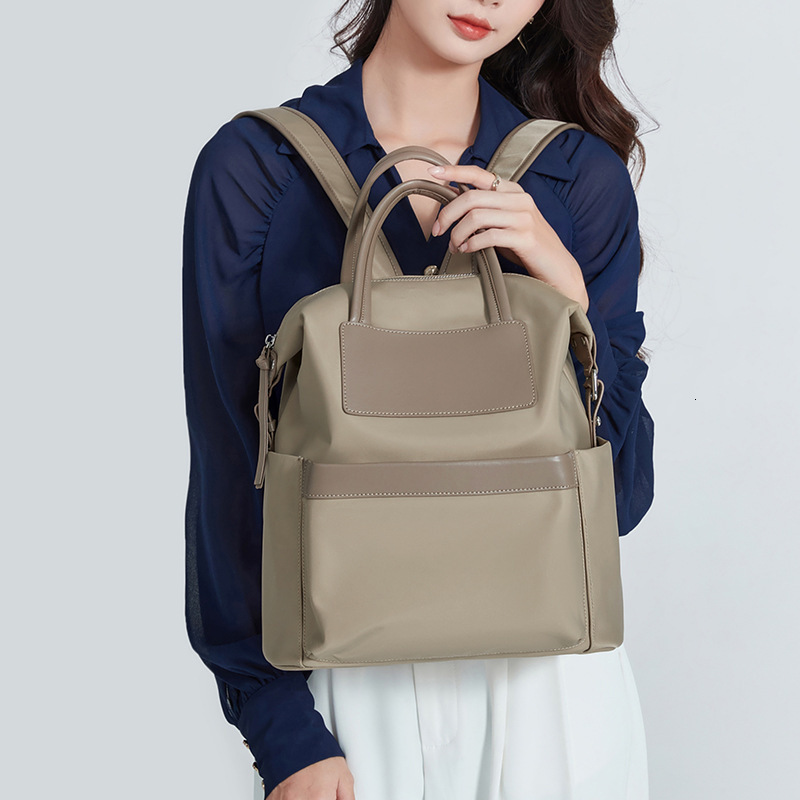 Nylon Oxford Cloth Backpack For Women, Lightweight Large Capacity Computer Bag, Simple And Versatile, Casual Outdoor Universal Travel Bag