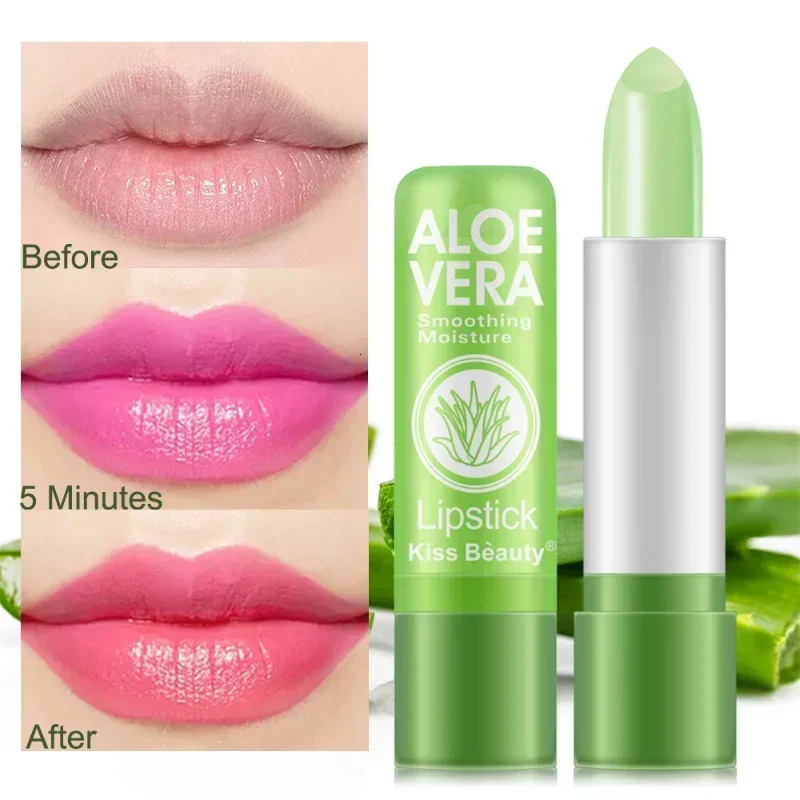 Temperature Change Aloe Vera Lip Balm Natural Lasting Moisturizing Antidrying Lipstick Refreshing Nonsticky Lips Care Cosmetic 241224