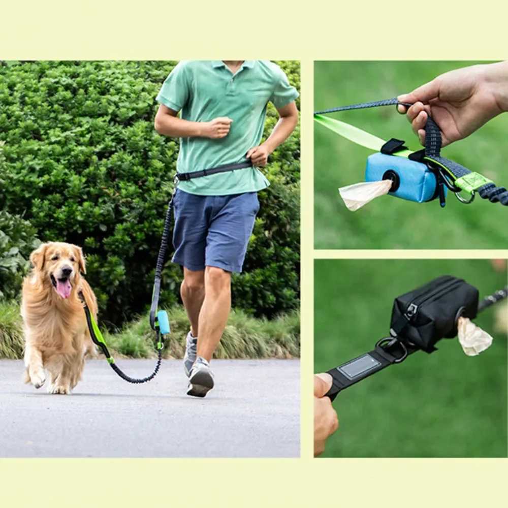 Dog Poop Bag Holder for Leash Pet Waste Bag Dispenser Portable Puppy Potty Carrier Small Doggy Zipper Pouch with Carabiner ClipXJ250104