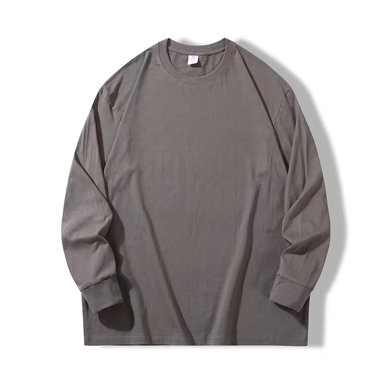 MU01032 Autumn quality men's pure cotton inner wear universal round neck pullover sweatshirt
