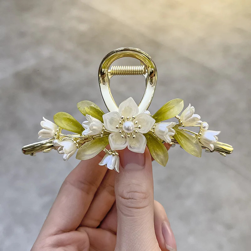 Retro Large Size Grab Clip Girls Elegant Ponytail Braid Large Crab Hair Clips Fashion Sweet Hair Grab for Girls Hair Accessories 250103