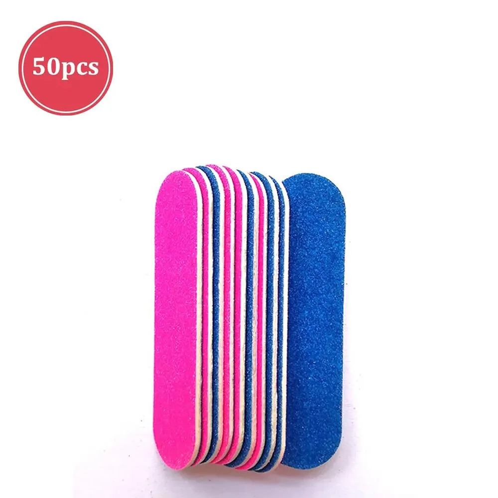 50100Pcs Double Side Nail Files Mini Sanding Buffer Block Set For Gel Polish Manicure Pedicure Salon Art Tool Matte Pen Na 241230