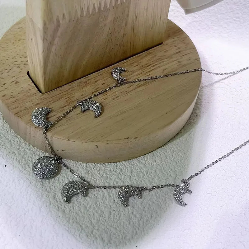 Original Summer Trendy Fashion Moon Jewelry for Women Luna Moon Goddess Necklace Earrings Set for Women Party Jewelry 250102
