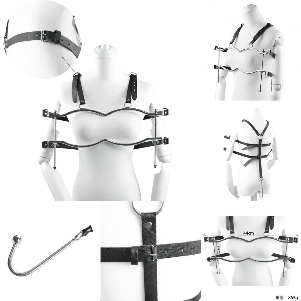 Massage New Stainless Steel Breast Clips Training Tool With Metal Anal Hook Bondage Kit For Adult Game Sex Toys Men Women BDSM Butt Plug