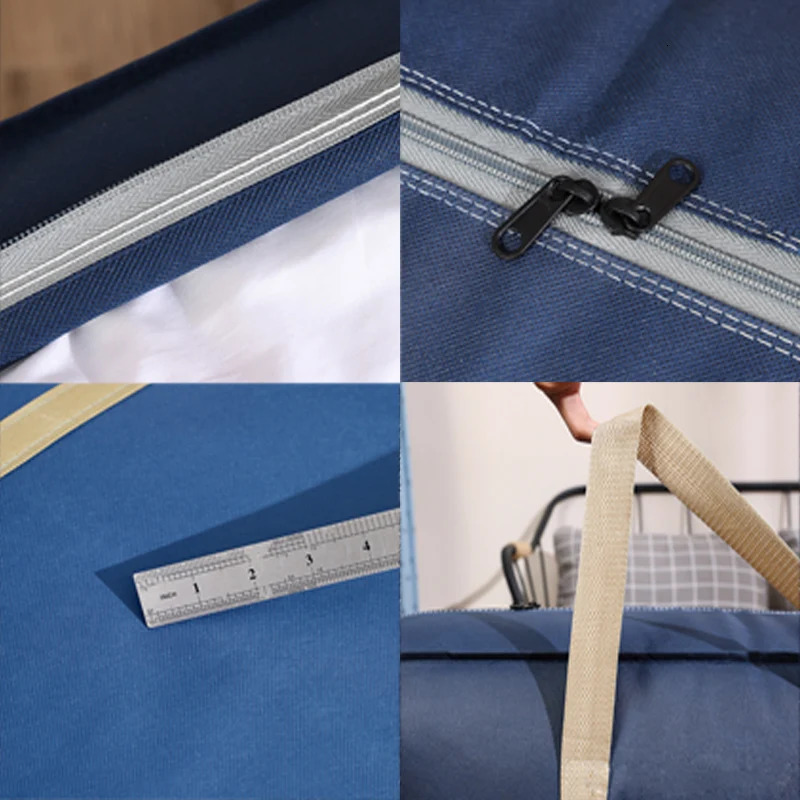 Foldable Large Capacity Moving bag Space Saving DustProof and Removable Quilt Storage moistureproof nonwoven 241226