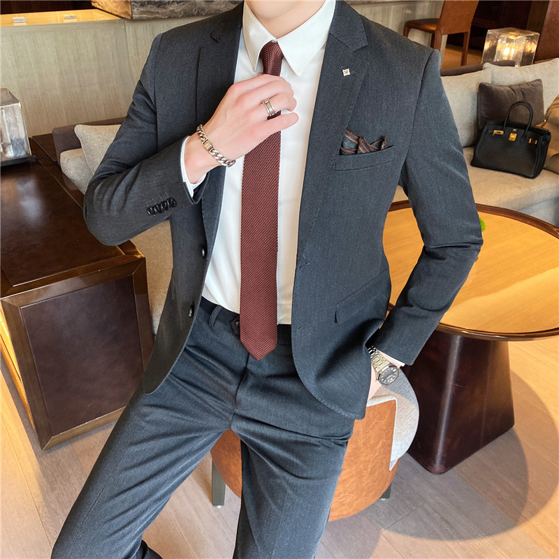 H16 Striped suit jacket business casual thin men's suit