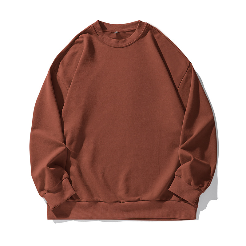 SY01062 Fashion basic loose round neck sweatshirt men 2024 autumn new style