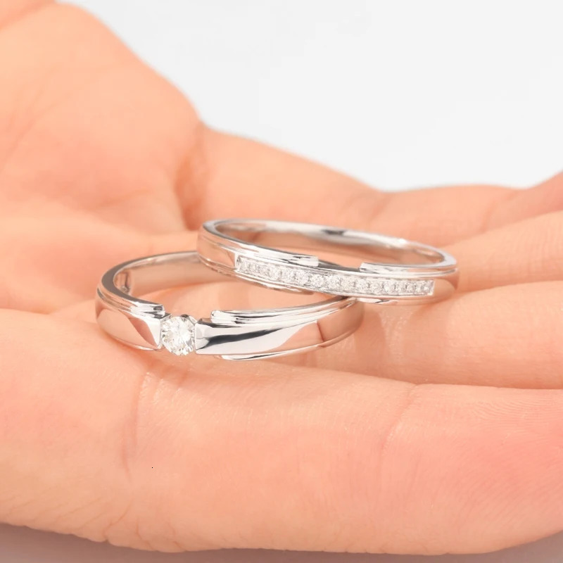 Elegantly Crafted 18K/14K/10K Gold PT950 Platinum Diamond Couple Rings Perfect Wedding/Engagement Gift 250103