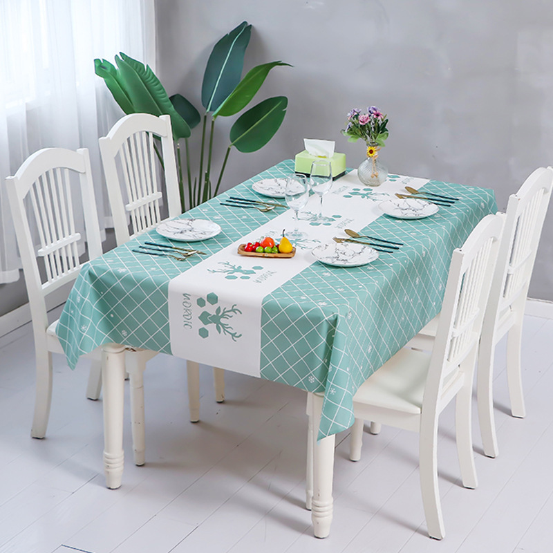 W283 Waterproof, anti-scald and anti-oil no-wash tablecloth is simple and convenient