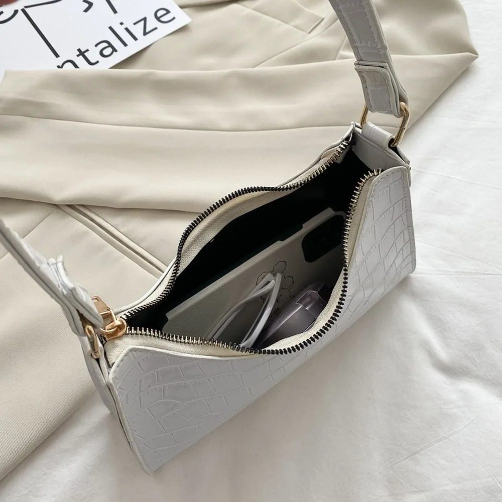 Fashion Exquisite Shopping Bag Retro Casual Women Shoulder Bags Female Leather Solid Color Chain Handbag for 241226
