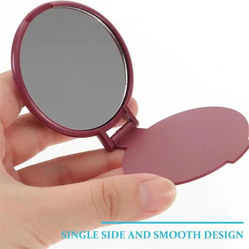 12pcs Foldable Makeup Mirror Portable Mini Round Vanity Mirror Pocket Mirror Women For Girls Random Color 250103