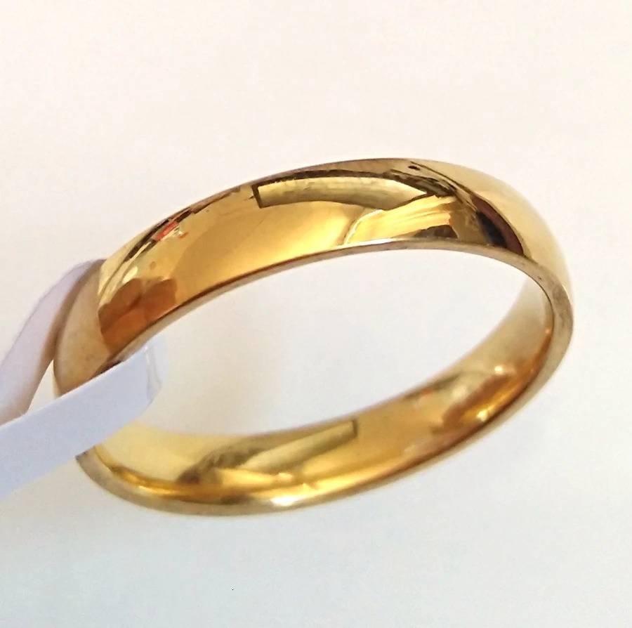 50PCS 4mm Couple Stainless Steel Band Rings Wedding Jewelry Anniversary Wholesale 250103