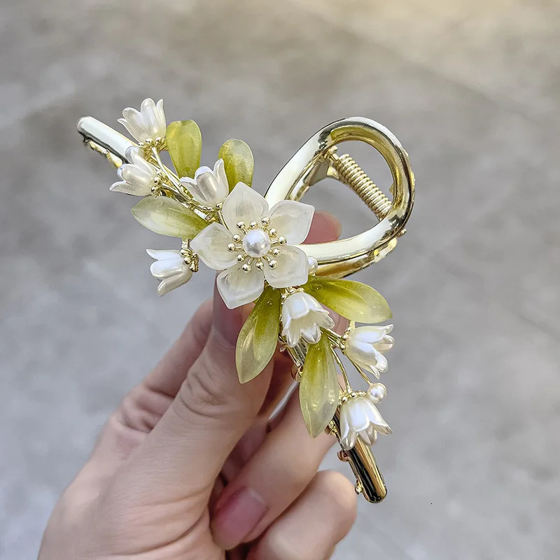 Retro Large Size Grab Clip Girls Elegant Ponytail Braid Large Crab Hair Clips Fashion Sweet Hair Grab for Girls Hair Accessories 250103