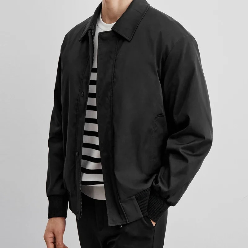 Jackets for Men Korean Fashion Turndown Collar Jacket Men Clothing Lightweight Jacket Spring and Autumn Coats Streetwear Stylish 250103