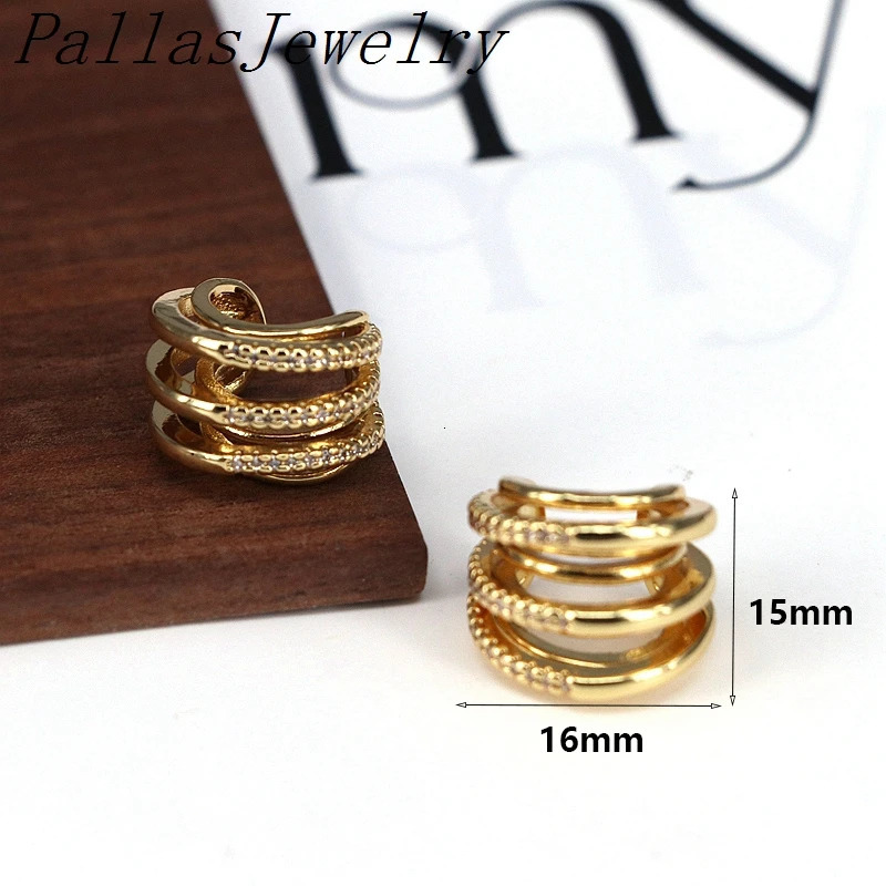 10Pairs Multi n Micro pave Zircon Ear Cuff Women No Piercings Cartilage Ear Clip earrings Jewelry Gift 250103