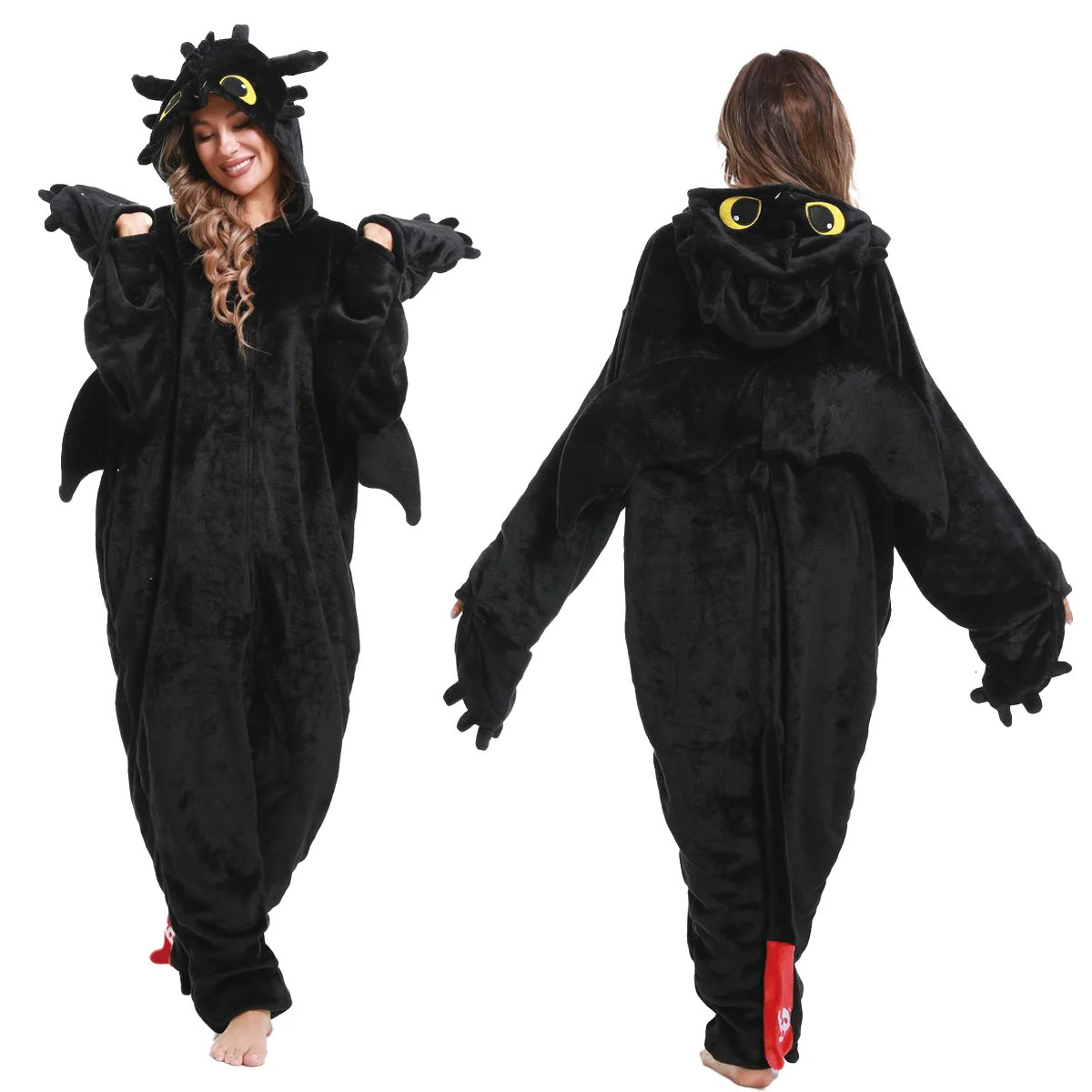 Kigurumi Toothless Onesie Pajamas Adult Jumpsuit Animal Onesies Pyjamas How to Train Dragon Pajama Cosplay Costume 250103