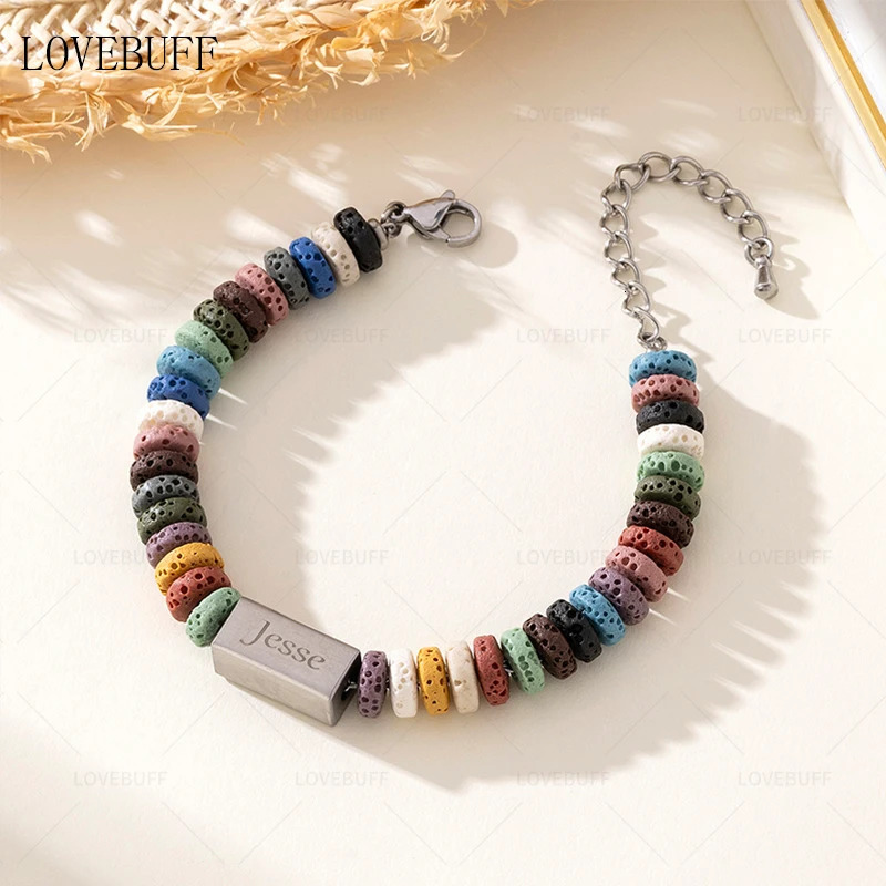 LOVEBUFF Light and Night Jesse Birthday Bracelet Inspired Vesuvianite Beads Bracelet 250102