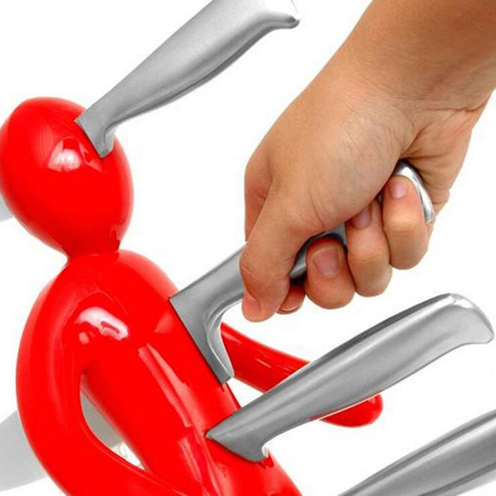 Kitchen Cutlery Storage Organizer Humanoid Knife Block Holder Multifunctional Decoration Kitchen Storage Tool 250102