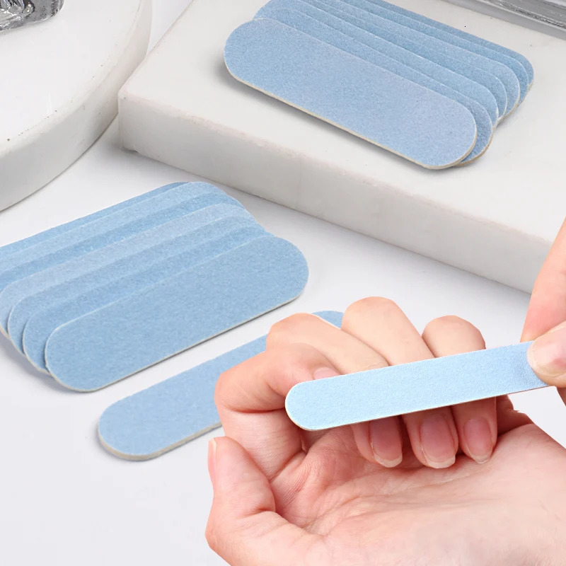 Double Side Nail Files Mini Wood Sanding Buffer Block Set For Gel Polish Manicure Pedicure Salon Professional Art Tools 241230
