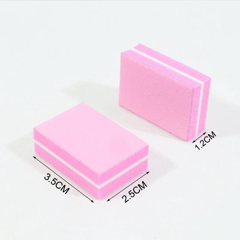 10100psc Mini Buffing Sanding Files Block Pedicure Care Nail Art Buffer Polish Manicure File Tools Charm 241230