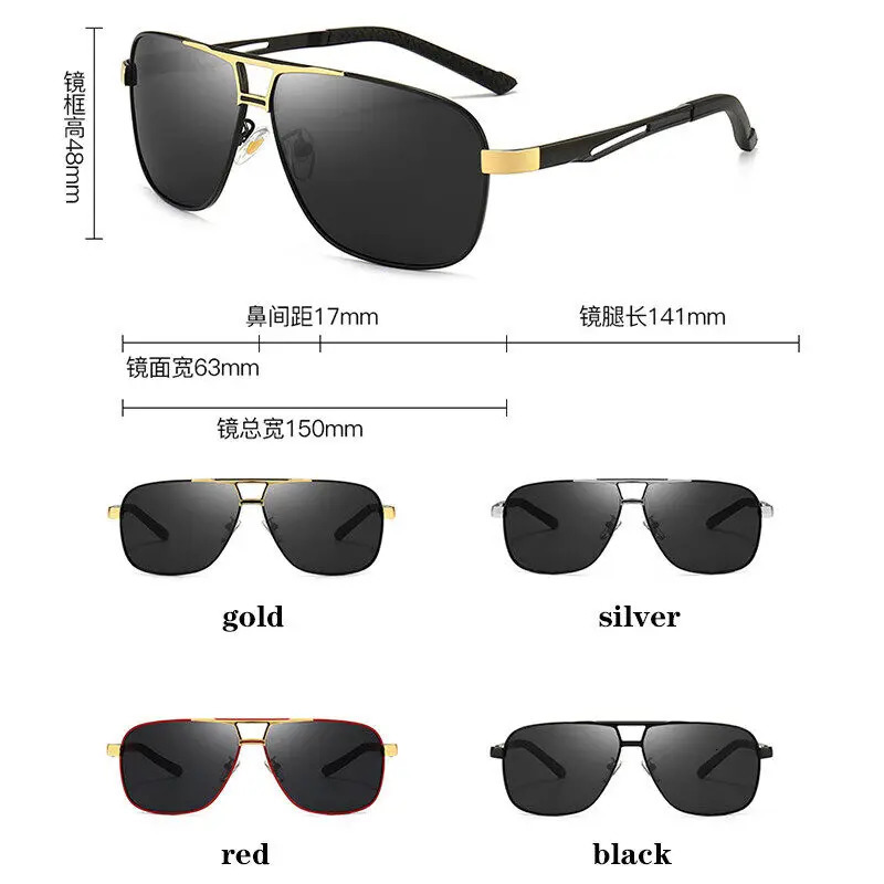 Mens Sunglasses UV Protection Night Vision Driving Glasses Polarized Color Changing 241228