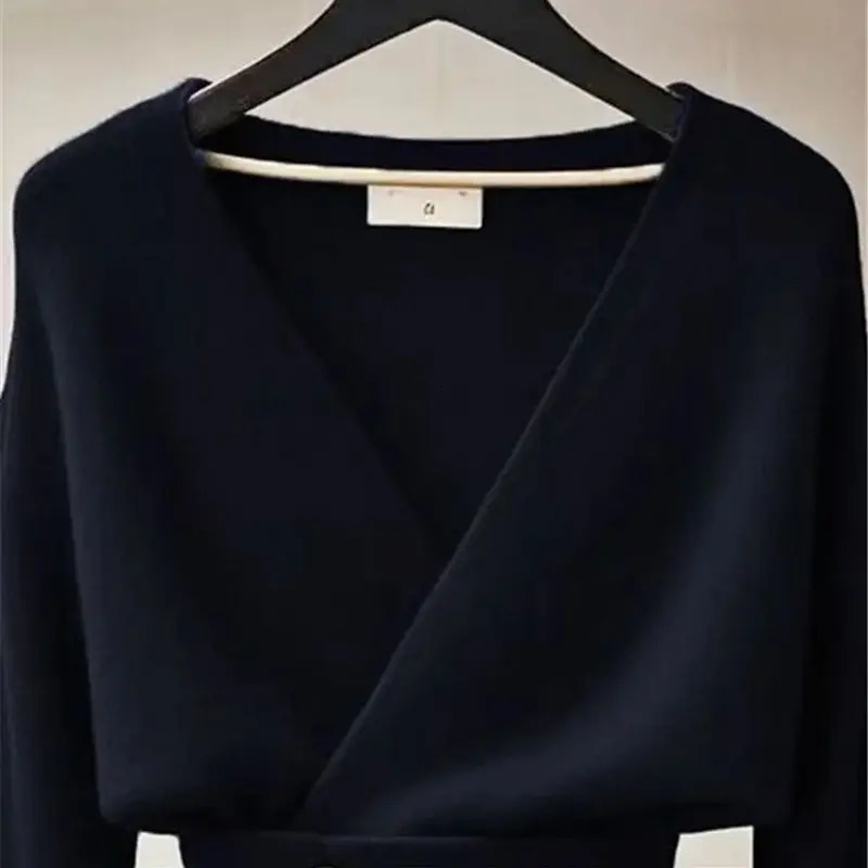 Lanjia- Irregular Cashmere Sweater For Women In Autumn And Winter High-End Button With Wool Cardigan Fashionable Knitted Ultra-Thin L065 241230 E464c