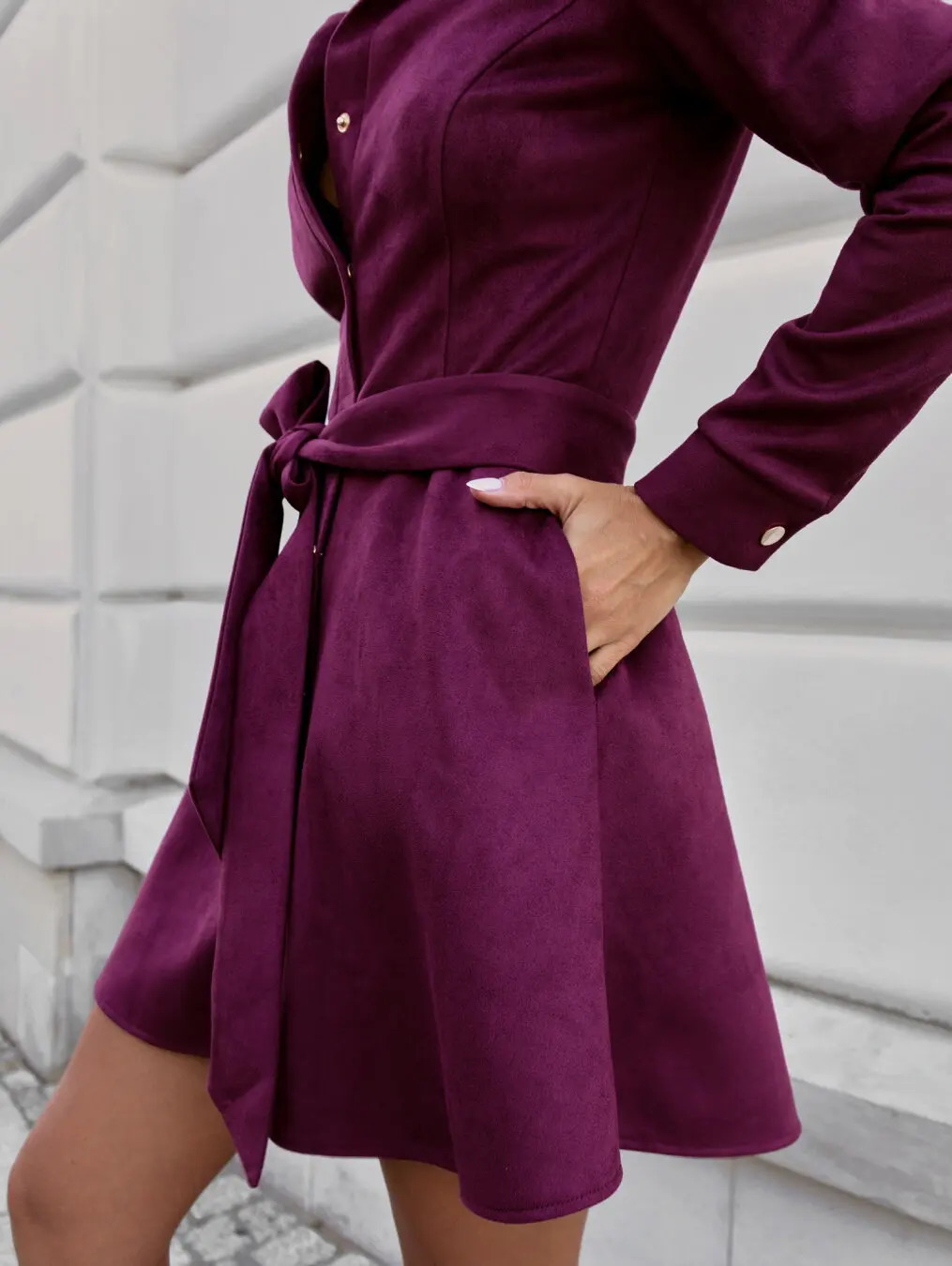 2025 Spring/Summer Womens Mini Dress with Long Sleeves Collar Single Chest Elegance Womens Sexy Dress Womens Dress 250103