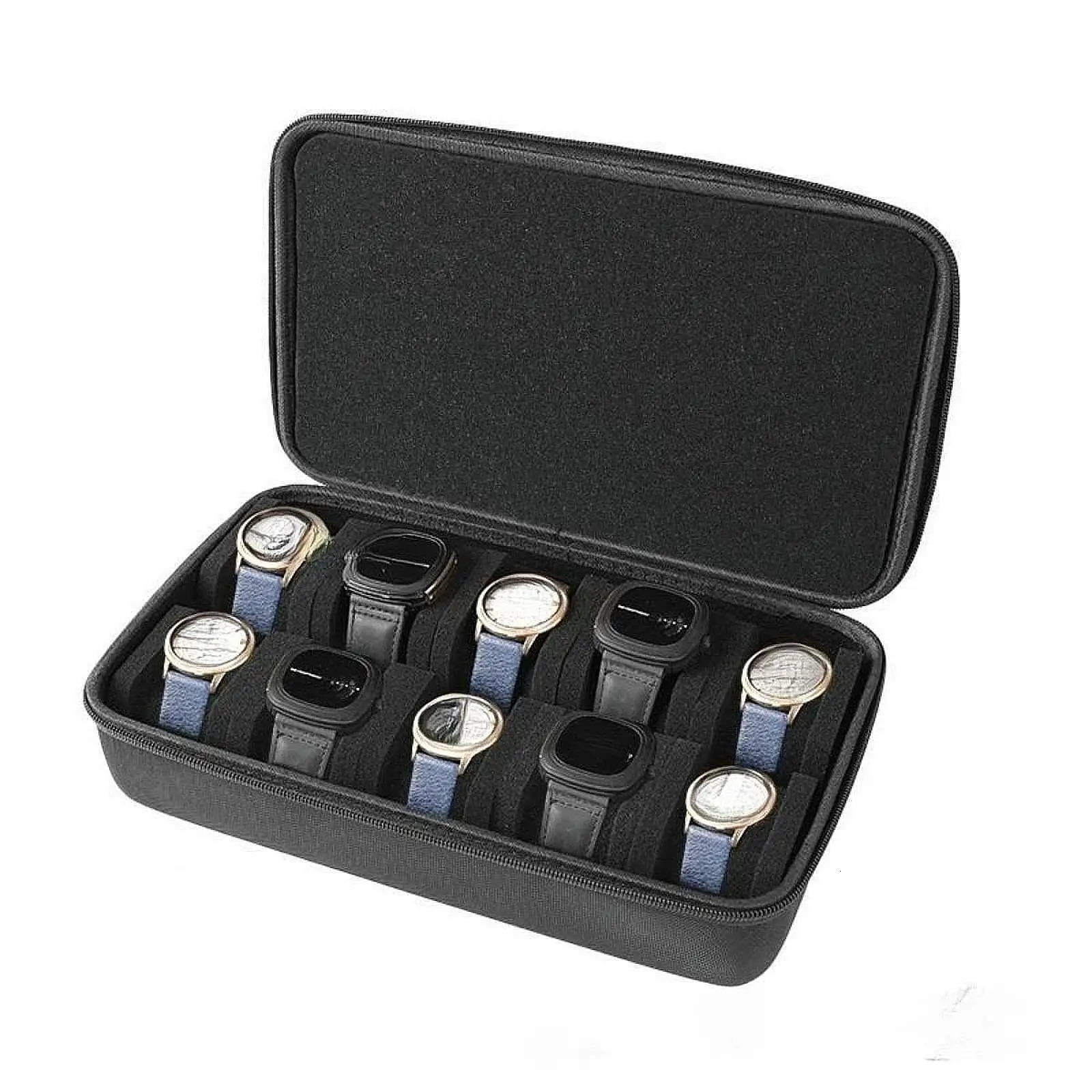 Watch Travel Case 10 Slot Watch Storage Bag Portable Watch Organizer Case for Watch Travel Case Collection Box 250102