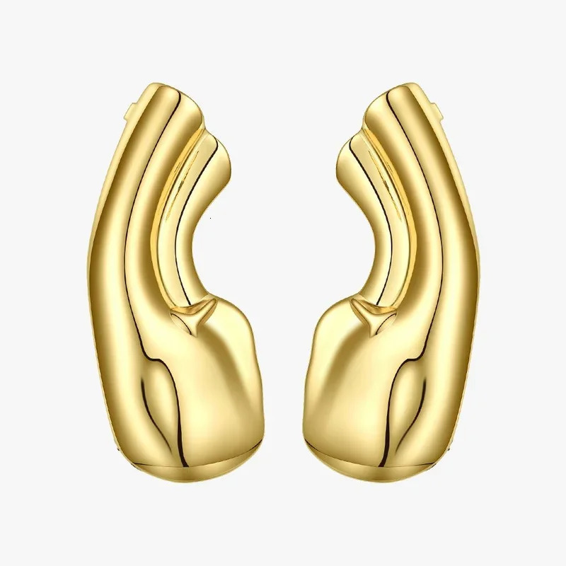 FUQI Niche n Punk Earlobe Ear Cuff Clip On Earrings For Women Gold Auricle Earring Without Piercing Ladies Fashion Jewelry 250103