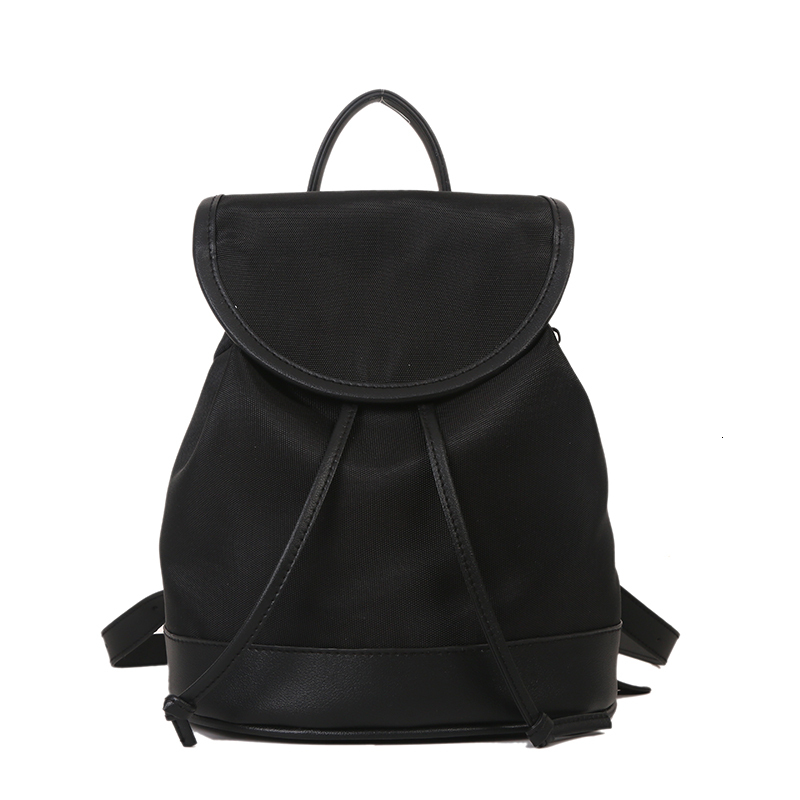 Casual Canvas PU Solid Simple Large Capacity High Quality Sense Of Backpack For Women 2024 Fashion Classic Style