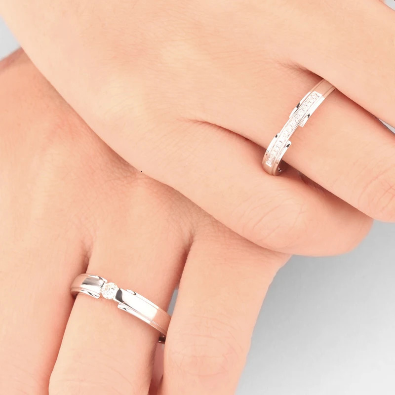Elegantly Crafted 18K/14K/10K Gold PT950 Platinum Diamond Couple Rings Perfect Wedding/Engagement Gift 250103