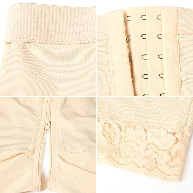 Womens Flat Belly Butt Lifter Fajas Colombian Multicolor Three-Breasted Elastic Hip Shorts Shapewear Underwear Women Home Wear 250103