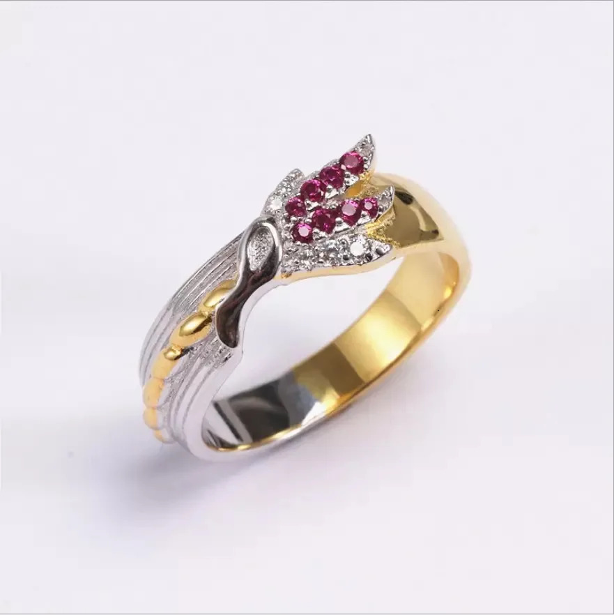 LISM Game Ring League of Heroes Rakan and Xayah Couples rings Personality Fine jewelry Game Characters 250103