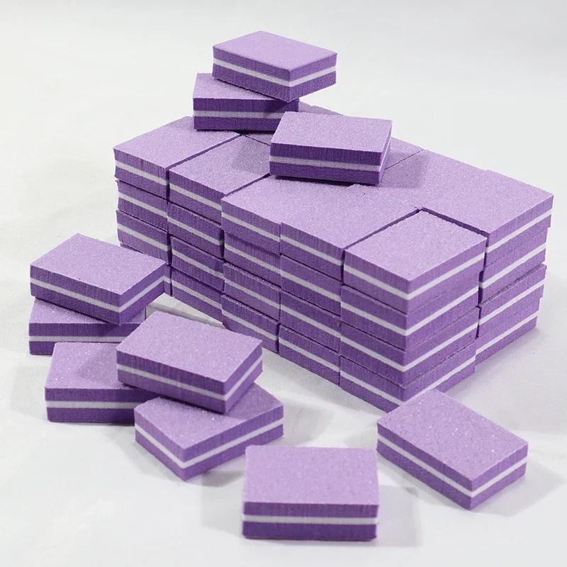10100psc Mini Buffing Sanding Files Block Pedicure Care Nail Art Buffer Polish Manicure File Tools Charm 241230