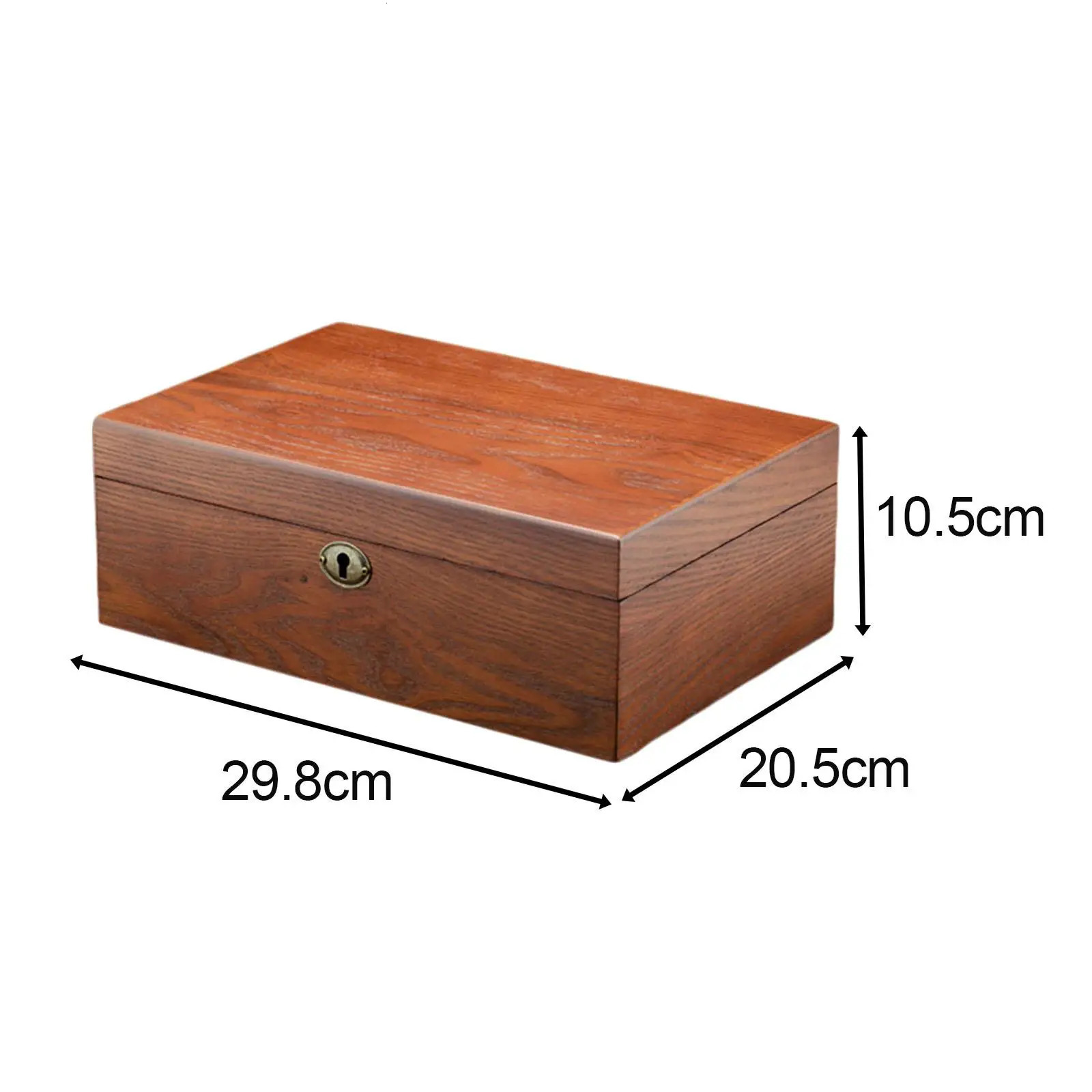 Wooden Watch Box Lockable Watch Display Box Mens and Womens Birthday Gifts 250102