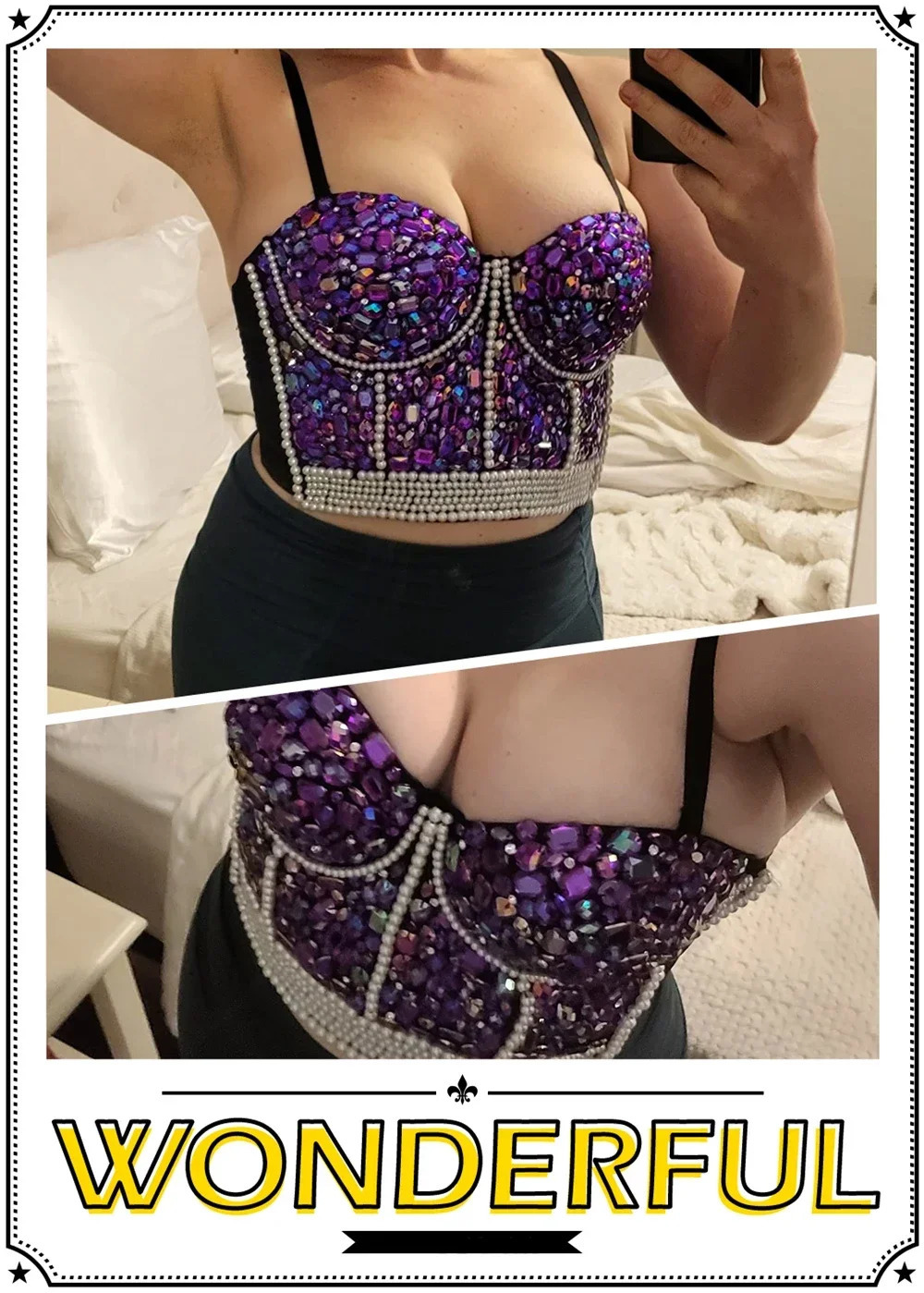 Summer Crop Top Women Sexy Rivet Diamond Corset Woman Clothing Blusas Push Up Bustier Club Bra Camis Handmade Ladies Tank Tops 250103