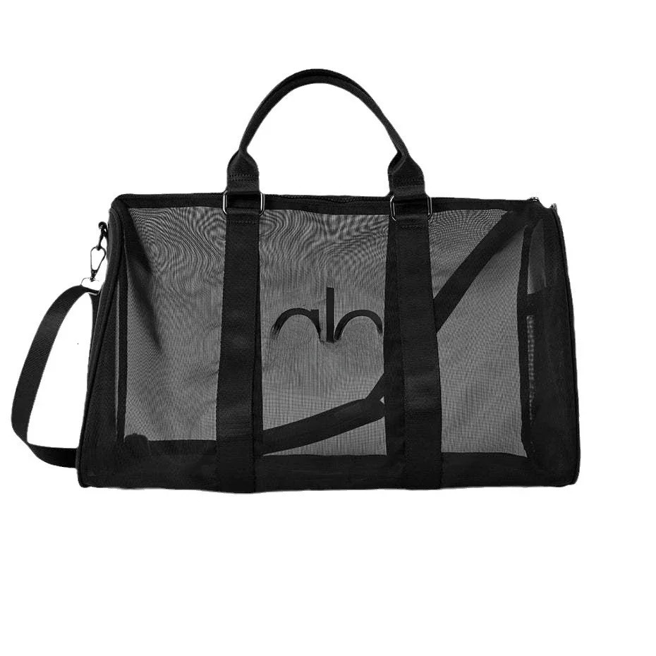 Fashion Yoga Transparent Mesh Bag Luggage Fitness Sports Outdoor Travel Diagonal Cross 241226