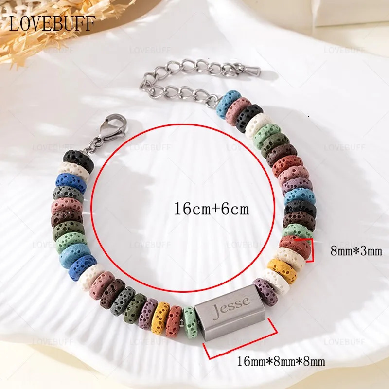LOVEBUFF Light and Night Jesse Birthday Bracelet Inspired Vesuvianite Beads Bracelet 250102