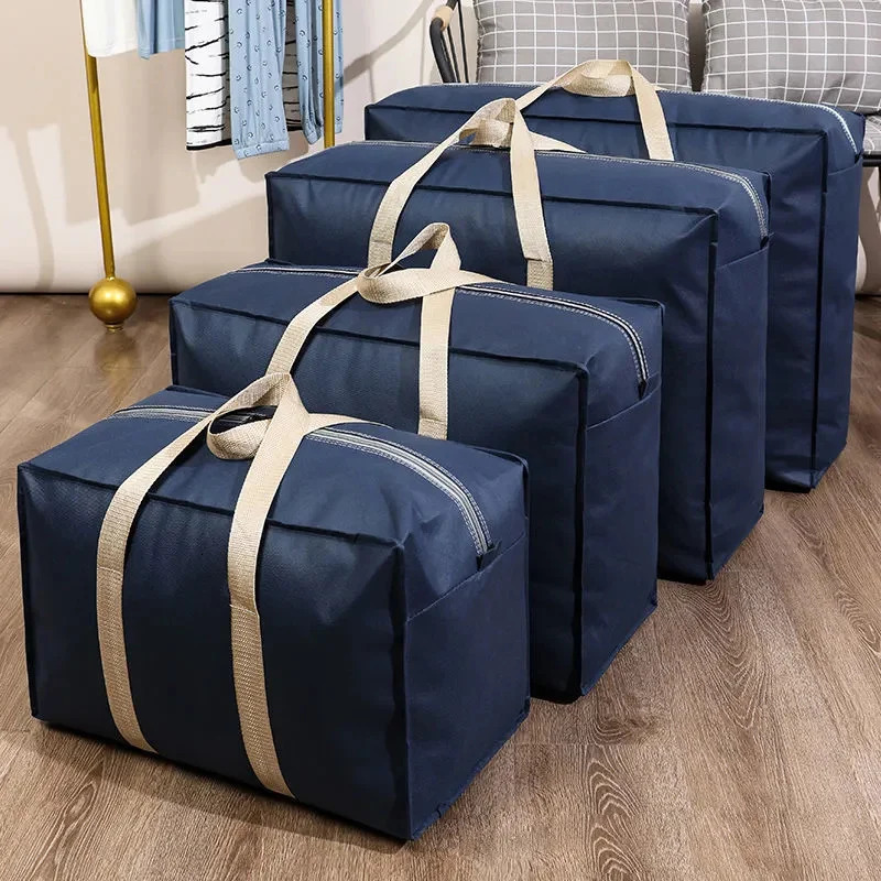 Foldable Large Capacity Moving bag Space Saving DustProof and Removable Quilt Storage moistureproof nonwoven 241226