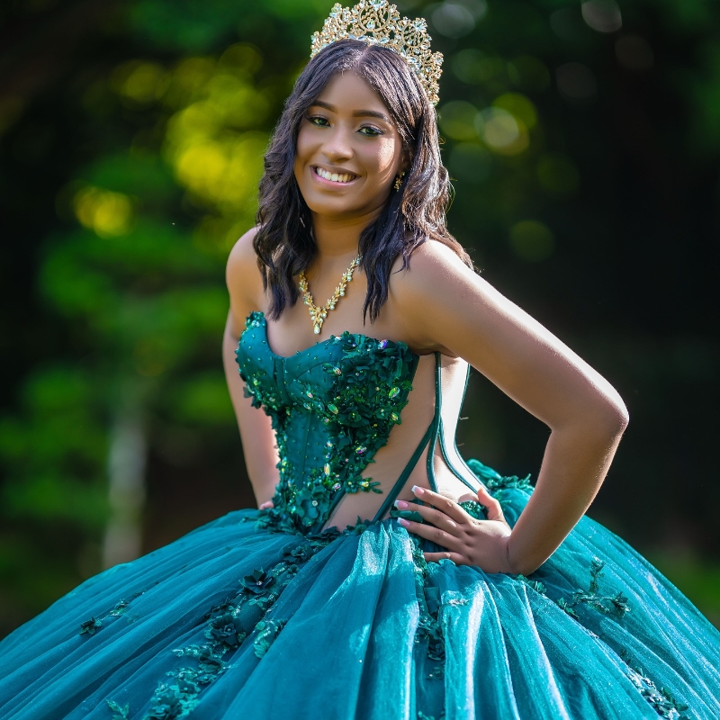 Blackish Green Quinceanera Dresses Ball Gown Off The Shoulder Applique Lace Beads Tull Party Birthday Sweet 16 Vestido 15 De Anos