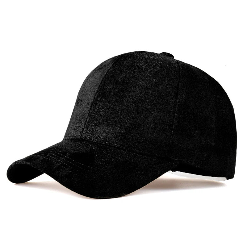 Classic Faux Leather Suede Baseball Cap Corduroy Dad Caps Adjustable Casual Low Profile Dad-Hat 241230