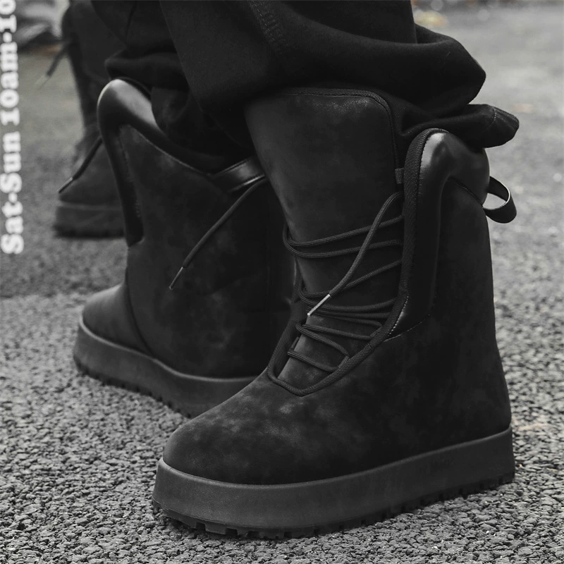 Men's Shoes 2025S New Item Niche Couple American High Beauty Super Hot Versatile Sports And Leisure Shoes Thick Soled Martin Boots High Top Board