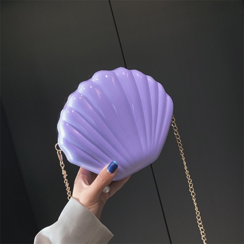 Fashion Women Shoulder Handbags Shell Bag Chain Cute Sequins Small Bag Phone Money Pouch Zipper Crossbody Bags for Women 250103