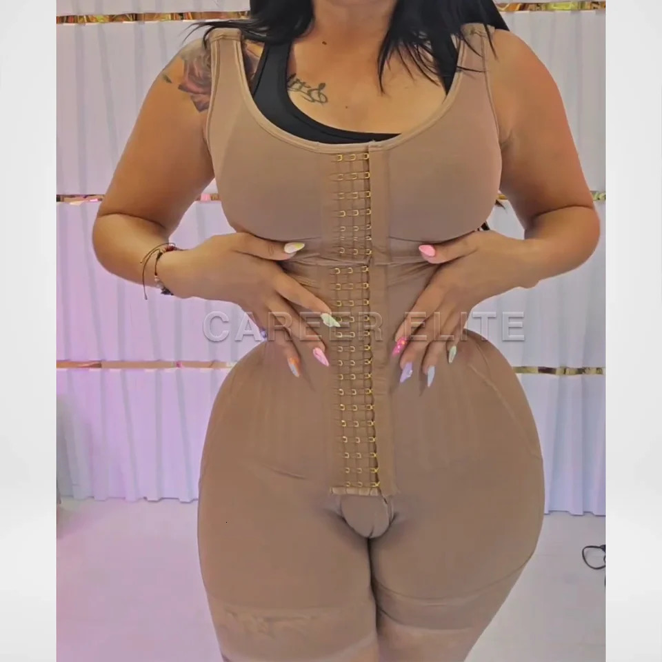Fajas Colombianas Body Shaper High Compression Liposuction Reductoras Postpartum Girdle Stage 2 Faja for Bbl Sculpting Shapewear 250103