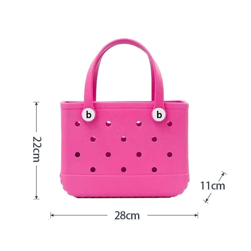 Beach Women's Handbag EVA Fashionable Waterproof Summer Swamp Bag Basket Mini Children's Shopping Shoulder Bag