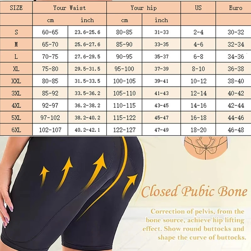 GUUDIA Hip Butt Enhancer Butt Lifter Padded Panties Pad Shapewear Bottom Enhance 6XL Hip Dip Smooth Women Body Shaper Panties 250103