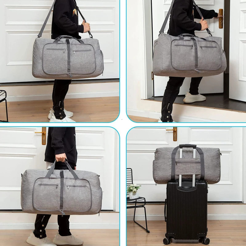 65L85L115L Men Travel Bags Hand Luggage Big Bag Business Large Capacity Weekend Duffle Waterproof Women 241226
