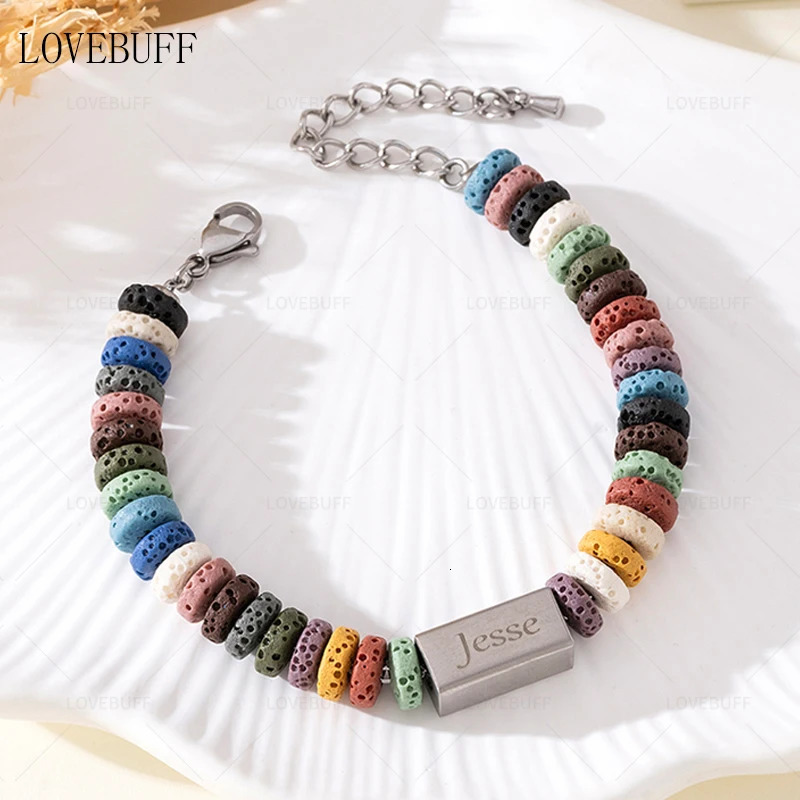 LOVEBUFF Light and Night Jesse Birthday Bracelet Inspired Vesuvianite Beads Bracelet 250102
