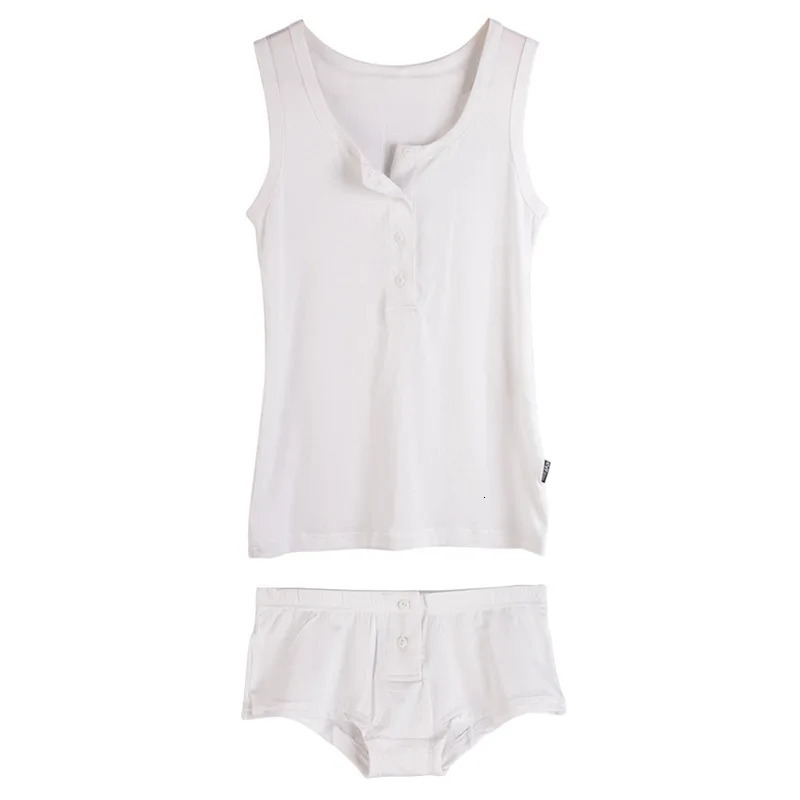 Pjamas for Women US Fashion Pijamas Cotton Pajamas Sexy Top and Shorts Sleepwear Sleeveless Pjama Set Ladies Lingerie Party 250103