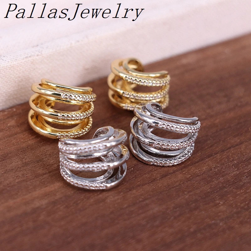 10Pairs Multi n Micro pave Zircon Ear Cuff Women No Piercings Cartilage Ear Clip earrings Jewelry Gift 250103